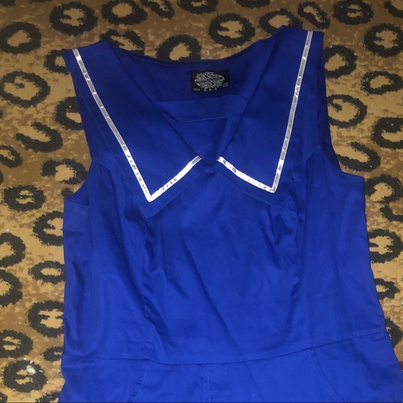 Sailor Romper in Blue - Picture 2 of 2